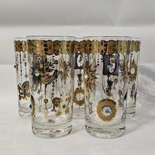 Conjunto de 5 utensílios de bar Culver Jeweled ouro 22K dança bailarina, tartarugas, borboleta comprar usado  Enviando para Brazil