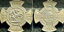 1901 Federation of Australian Commonwealth_Victoria,UNIÃO St.George e braços cruzados, usado comprar usado  Enviando para Brazil