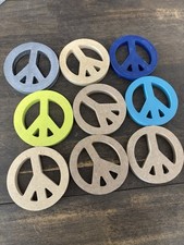 Placa de paz faça você mesmo inacabada decoração de parede hippie MDF espaços em branco para pintura comprar usado  Enviando para Brazil