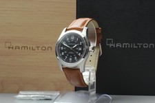  [N Estado perfeito com caixa] Hamilton cáqui H706050 42mm mostrador preto data relógio masculino automático, usado comprar usado  Enviando para Brazil
