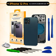 Backcover für iPhone 12 Pro Blau Gehäuse Rückseite Rahmen Glas Frame HousingBlue comprar usado  Enviando para Brazil