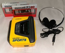 Sony SPORTS WALKMAN WM-AF59 AM/FM toca-fitas cassete com clipe de cinto - FUNCIONA comprar usado  Enviando para Brazil