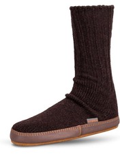 Meias chinelo Acorn originais marrom lã pano nuvem almofada sapatos femininos 11-12, usado comprar usado  Enviando para Brazil