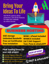 Business hosting for sale  Houston