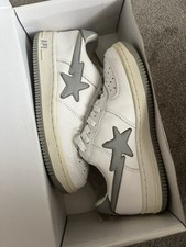 Bapesta grey white for sale  NEWCASTLE UPON TYNE