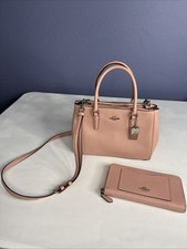Bolsa Coach Mini Surrey Carryall Pedal Rosa com Carteira Transversal Bolsa F44962 comprar usado  Enviando para Brazil