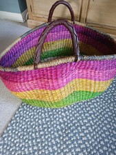 Large colourful wicker for sale  HAILSHAM