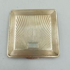 solid silver compact for sale  LEEDS