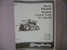 Simplicity parts manual for sale  Luling