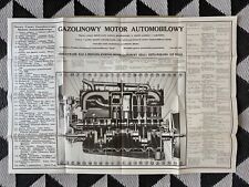 RARO Antigo 1920 Polonês Swit Auto Corp Buffalo NY Diagrama de Projeto de Motor de Carro comprar usado  Enviando para Brazil