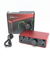 Interface de áudio USB Focusrite Scarlett Solo (4ª geração) | Vermelho | MOSC0032 comprar usado  Enviando para Brazil