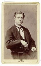 Używany, CDV Photo Man - Aron Bergenson, organista, okulary, Sztokholm, Szwecja (8302) na sprzedaż  PL