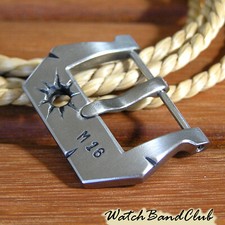 Pulseira de relógio de titânio fivela de 22 mm feita à mão pulseira de relógio militar fivela de 22 mm comprar usado  Enviando para Brazil