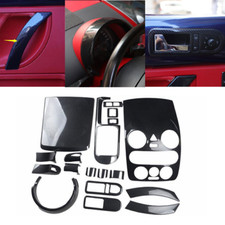 Para VW Beetle 2003-2010 fibra de carbono ABS interior acessórios painel tampa acabamento comprar usado  Enviando para Brazil