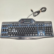 Teclado para jogos Logitech teclas LED programáveis tela LCD com fio G510S USB Y-U001, usado comprar usado  Enviando para Brazil