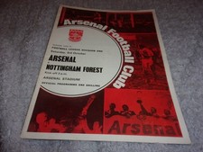 Arsenal nottingham forest for sale  DUNFERMLINE