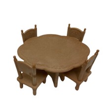 Mesa de jantar e 4 cadeiras para cozinha Calico Critters/Sylvanian Family, usado comprar usado  Enviando para Brazil
