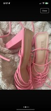 Pink laced heels for sale  STOURBRIDGE