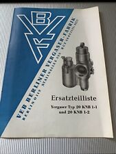 Bvf vergaser knb gebraucht kaufen  Bernau