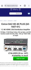 Extron da2 plus for sale  CAMBERLEY