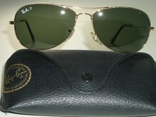 ÓCULOS DE SOL RAY BAN RB3362 59 14 OURO LENTE DE VIDRO POLARIZADO COCKPIT AVIADOR ESTADO PERFEITO comprar usado  Enviando para Brazil