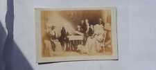 Cartão de gabinete antigo CDV uma foto um homem está tocando piano antes das pessoas década de 1870 comprar usado  Enviando para Brazil