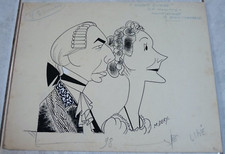 Rare dessin à l'encre illustrateur M.DERY du journal libération Théatre Escande comprar usado  Enviando para Brazil