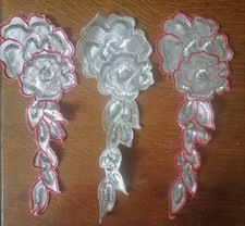 Flower embroidery silver d'occasion  Expédié en Belgium