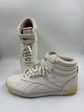 Usado, Tênis Reebok Freestyle Vintage IT'S A MAN'S WORLD High Top Feminino US10 Retrô comprar usado  Enviando para Brazil