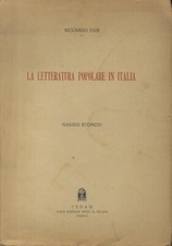 Letteratura popolare italia usato  Trento