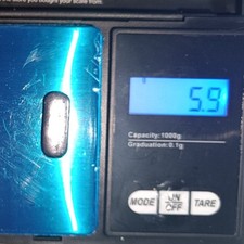 barra de pepita de platina e chumbo metal 5,9 g gramas magia negra remoção do mal comprar usado  Enviando para Brazil