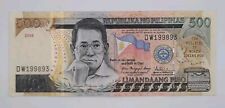 2009 - República das Filipinas - Nota de 500 Piso, número de série DW 199893 comprar usado  Enviando para Brazil