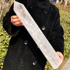 Coluna transparente de cristal branco 10,8 lb - Cristal de cura, peça de exibição elegante comprar usado  Enviando para Brazil