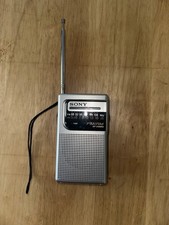 Rádio FM/AM portátil Sony ICF-S10MK2 bolso prata testado funciona comprar usado  Enviando para Brazil