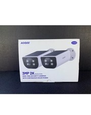 Câmera de segurança AOQEE 2K 3MP sem fio externa 2.4Ghz Wi-Fi painel solar doméstico, usado comprar usado  Enviando para Brazil
