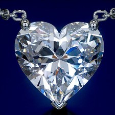 Pingente de coração solitário de diamante off white tratado com certificação 18 quilates em prata 925 comprar usado  Enviando para Brazil