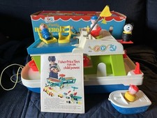 Vintage 1972 Fisher Price Play Family House Boat #985 Quase Completo com Caixa comprar usado  Enviando para Brazil