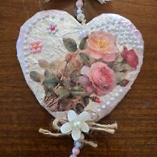Decorazione decoupage cuore usato  Ponsacco