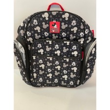 Mochila Mickey Mouse preta cinza estrelas criança crianças escola bolsa de viagem comprar usado  Enviando para Brazil
