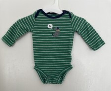 Body Carter's Baby Boys bonito listrado 100% algodão manga longa verde 3M comprar usado  Enviando para Brazil