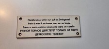 Schild vintage reichsbahn gebraucht kaufen  Berlin
