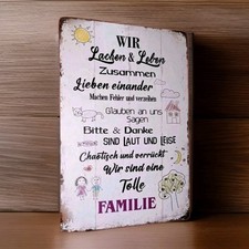Lustiges blechschild familie gebraucht kaufen  Braunschweig