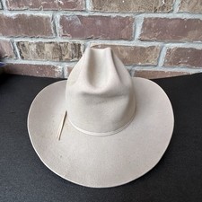 Chapéu de cowboy castor vintage John B. Stetson XXXXX 5X bronzeado tamanho 7 longo oval Hatworks, usado comprar usado  Enviando para Brazil