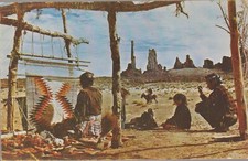 Cartão postal Tucson Arizona Navajo fabricação de tapete UNP cromado comprar usado  Enviando para Brazil