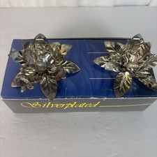 Silverplated flower candle for sale  Columbia