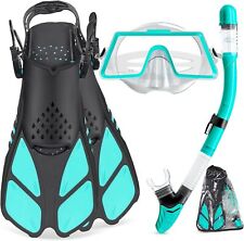 ZEEPORTE Mask Fin Snorkel Set with Adult Snorkeling Gear, Panoramic View Diving  comprar usado  Enviando para Brazil