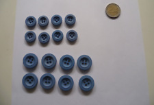 Bottoni plastica azzurro usato  Como