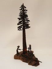 Vintage Northwest escultura madeireira cobre aço madeira assinado guindaste 22" de altura, usado comprar usado  Enviando para Brazil