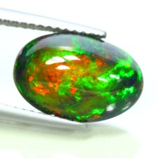2.82 Cts_Lightning Top Rich_100 % Natural 3D Flash Welo Solid Black Opala comprar usado  Enviando para Brazil
