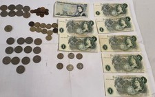 Lote Mixto Colección Monedas y Billetes Británicos Vintage segunda mano  Embacar hacia Mexico